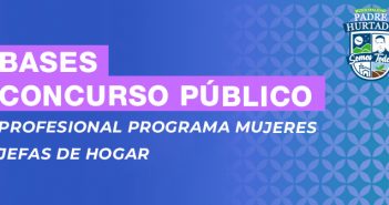 BASES CONCURSO PROFESIONAL PARA EL PROGRAMA “MUJERES JEFAS DE HOGAR”