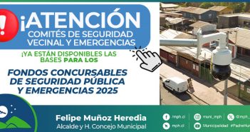 POSTULACIÓN A LOS FONDOS CONCURSABLES DE SEGURIDAD PÚBLICA Y EMERGENCIAS 2025
