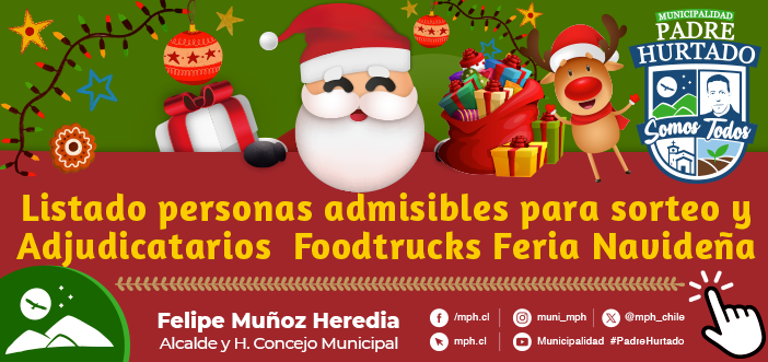LISTADO DE PERSONAS ADMISIBLES PARA EL SORTEO DE LA FERIA NAVIDEÑA 2025